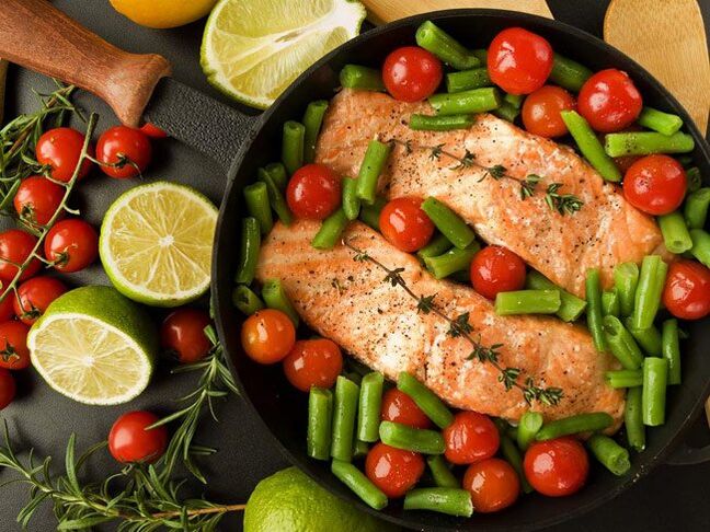 ribe z zelenjavo za dieto brez glutena